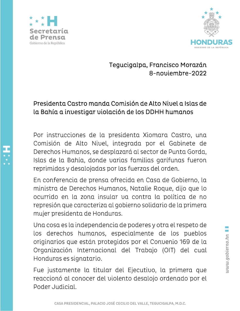 Informe de la Cuenta del Milenio recoge indicadores del año pasado o sea el último año del gobierno del PN.

El correspondiente a la administración de la presidenta Castro será divulgado hasta noviembre de 2023
